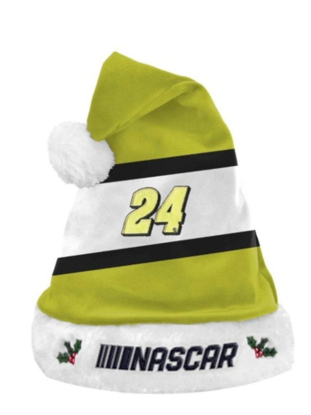 FOCO NASCAR #24 Santa Hat Embroidered Colorblock Racing Holiday Cap Gift Race
